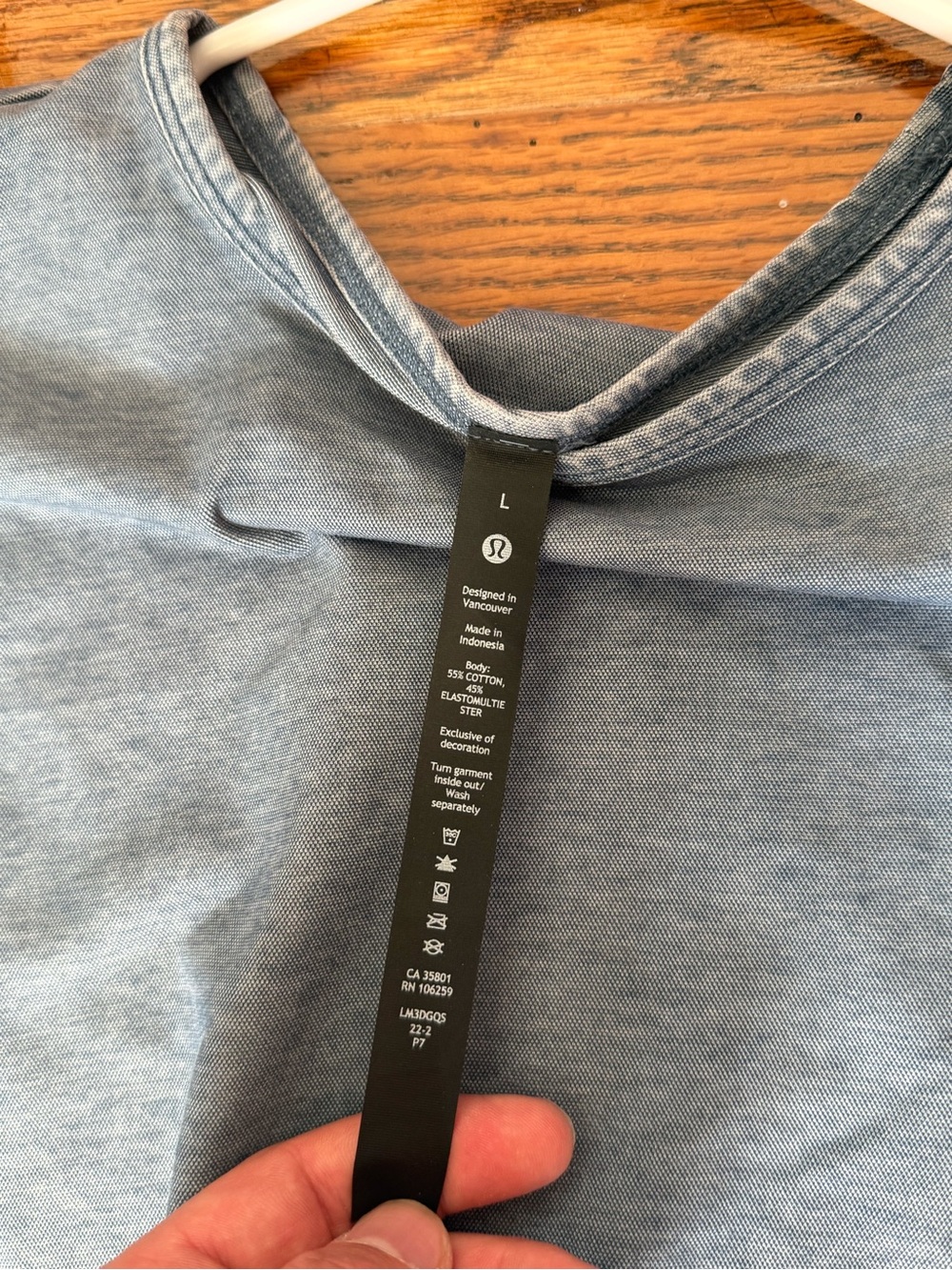 Lululemon Light Blue Tee - Size L